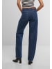 Urban Classics Urban Classics Ladies Straight Fit Denim in mid deep blue washed