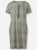 Heine Jerseykleid in khaki-ecru-bedruckt
