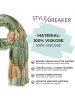 styleBREAKER Schal in Grün-Braun