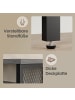 VASAGLE Sideboard Daxton in Grau-Schwarz - (B)33 x (H)80 x (T)100 cm