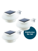 EASYmaxx Solar-Leuchte Dachrinne rund 3er-Set 1,2V weiß  Weiß