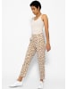 SASSYCLASSY Jersey Chino in Leo-Print in Hellbeige