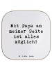 Mr. & Mrs. Panda Bierdeckel Spruch Papa Möglichmacher mit Spruch in Weiß