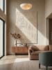 KADIMA DESIGN Wollteppich Kurzflor LEVEN Floral Naturfaser Wohnzimmer in Beige