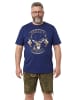 Men Plus Kurzarm T-Shirt in nachtblau