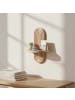 relaxdays 2 x Wandregal in Natur - (B)21,5 x (H)30 x (T)12 cm