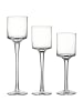 relaxdays 3-tlg. Kerzenhalter-Set in Transparent