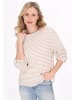 usha BLUE LABEL Women Blouse in Beige White Stripe