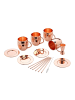Echtwerk 13 tlg. Set Moscow Mule Kupferbecher 500 ml in Kupfer