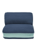 MCW Relaxsessel E68, ausklappbar, Hellblau/dunkelblau