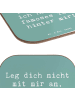 Mr. & Mrs. Panda Tischuntersetzer Spruch Im Team zuMenschmenarbeite... in Meeresbrise