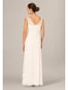 Adrianna Papell Mittellanges Abendkeid Flower Petal Bead Long Dress in ivory