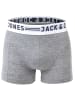 Jack & Jones Boxershort 6er Pack in Schwarz/Grau/Weiß