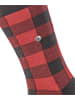 Burlington Buffalo Check Socke in Black