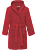 REDBEST Frottier Kinder-Bademantel mit Kapuze Chicago in rot