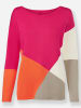 Heine Pullover in orange-pink-gemustert