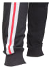 Urban Classics Jogginghose in blk/wht/firered