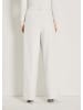 MADELEINE Weite Bundfaltenhose mit Formbund in wollweiß / melange