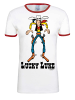 Logoshirt T-Shirt Lucky Luke in altweiss/rot