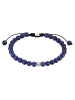True Rebels Armband aus Edelstahl mit Lapislazuli in silber