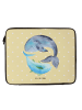 Mr. & Mrs. Panda Laptop Tasche Walfisch Thunfisch ohne Spruch in Gelb Pastell