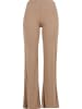 Urban Classics Urban Classics Ladies Rib Pants in beigemelange