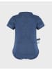 OrganicEra Baby Wickel-Kurzarmbody in Indigo Melange