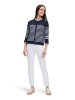 Betty Barclay Basic-Strickjacke mit Streifen in Patch Dark Blue/Cream