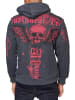 Rusty Neal Streetwear "FLYING SKULL" Sweater in Anthrazit