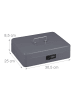 relaxdays Geldkassette in Grau - (B)30,5 x (H)8,5 x (T)25 cm