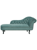 Beliani Chaiselongue NIMES in Grün/Braun - (W) 169 x (H) 79 x (L) 65 cm