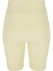 Urban Classics Urban Classics Damen Ladies High Waist Tech Mesh Cycle Shorts in softyellow