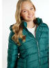 myMo Damen Leichte Steppjacke in Dunkelgrün