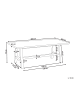Beliani Gartentisch TONNARE in Grau/Braun - (W) 100 x (H) 75 x (L) 200 cm