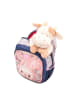 Belmil Kindergartenrucksack "Kiddy Plus Star Horses" in grau, pink, Namensschild, H 33 cm L 23 cm T 13 cm