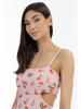 myMo Damen Minikleid in Rosa Mehrfarbig