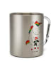Mr. & Mrs. Panda Kaffeebecher Einhorn Traurig ohne Spruch in Silber