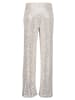 BETTY & CO Schlupfhose mit Pailletten in Cream/Silver