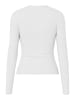 Pieces Oberteil mit langen Ärmeln in Bright White