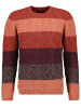 Ragman V-Ausschnitt Pullover in rot