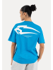 SMILODOX Unisex Oversize T-Shirt Tane in Blau