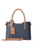 Kmisso Henkeltasche in Blu/Cuoio