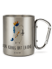 Mr. & Mrs. Panda Kaffeetasse Einhorn König mit Schwert mit Spruch in Silber