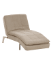 Beliani Chaiselongue LOIRET in Beige - (W) 179 x (H) 93 x (L) 76 cm