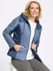 Sieh an! Steppjacke in jeansblau-ecru-bedruckt