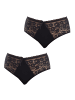 Q-en 2er-Set: Pantys in Black