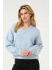 Kaffe Strickpullover KAtrina Loose fit in Celestial Blue Melange