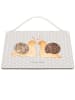 Mr. & Mrs. Panda Deko Schild Schnecken Liebe ohne Spruch in Grau Pastell