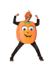 tectake Halloweenkürbis/Kürbisfigur, in schwarz/orange, Gr. 104 (3-4 Jahre)