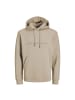 Jack and Jones JJESTAR JJ Sweat Hood in Beige